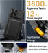 SSLOTSCASE 17 2X 17 6.9'', for iPhone Pro Max Case with Privacy Screen Protector, Card Holder & Sliding Lens Cover