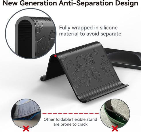 Airplane Phone Holder Mount, Travel Essentials Flexible Holder for Flying, Compatible with iPhone, Smartphone, Tablet