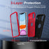 Grifobes Case for iPhone 11/iPhone XR, 6.1 inch, for Kids Boys Children (Black+Red)
