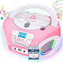 KLIM Candy Kids Portable CD Player New Version Boombox with FM Radio &
