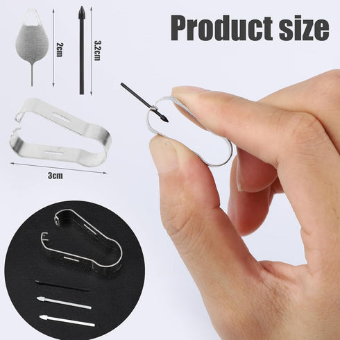 9pcs Stylus Pen Nibs for Samsung Galaxy S23 Ultra with Clip&Pin, Refill Tips for Stylus Pens Carbon Fiber Digital Pen Nibs Stylus Refills Fiber Pen Tip for Stylus