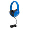 Egghead Heavy Duty Kids’ Headphone with Tangle-Free Cord, Blue