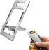 JYWYBF Durable Aluminum Phone Holder with Bottle Opener, Flat iPhone Stand for Desk,