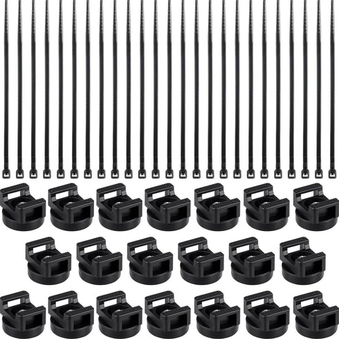 Yookeer 120 Pieces Magnetic Zip Tie Mount Multipurpose Cable Holder Magnets Magnetic