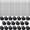 Yookeer 120 Pieces Magnetic Zip Tie Mount Multipurpose Cable Holder Magnets Magnetic