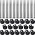 Yookeer 120 Pieces Magnetic Zip Tie Mount Multipurpose Cable Holder Magnets Magnetic