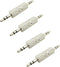 ZCLGOOD 4PCS 3.5mm Male to Male Audio Adapter, Metal 1/8 inch Stereo Jack