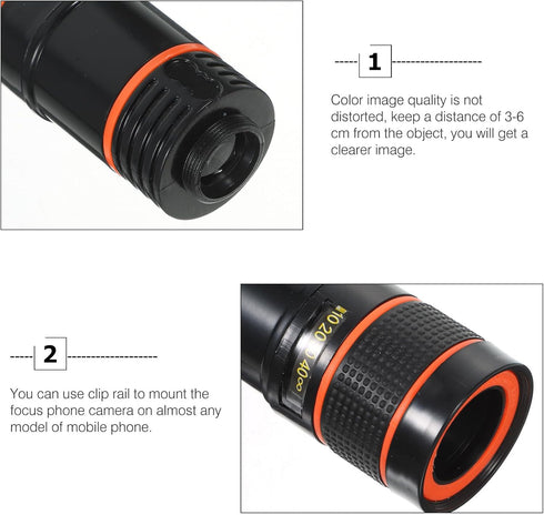 POPETPOP 8X Universal Telephoto Smartphone Camera Lens Kit High-Definition Macro External Phone Lens for Mobile