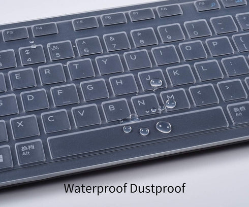 Keyboard Cover for Dell KB216, KM636, Optiplex 5250, 3050, 3240, 5460, 7450, 7050 & Inspiron AIO 3475/3670 - Clear