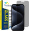 iPhone 15 Pro Max 6.7" Tech Armor Privacy Screen Protector - Ballistic Tempered Glass, Anti-Spy, Case Friendly, Easy
