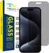 iPhone 15 Pro Max 6.7" Tech Armor Privacy Screen Protector - Ballistic Tempered Glass, Anti-Spy, Case Friendly, Easy