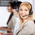 Wireless Headphones, Pro Trucker Headset, Wireless Over Head Earpiece for Truck Driver, Phones, Call Center