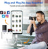 HCYEBT SD Card Reader for iPhone/Android, Memory Card Reader Supports SD/MicroSD Card and USB Devices, Built-in iOS