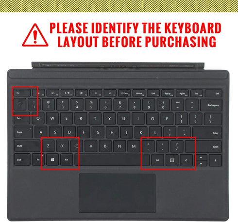 English Silicone Keyboard Cover for Microsoft Surface Pro 4/7 - Creative Rainbow Font for 12.3-Inch Keyboard
