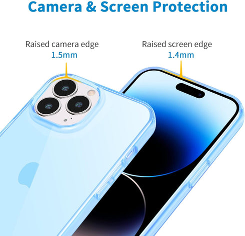 JJGoo Compatible with iPhone 14 Pro Case, Clear Soft Shockproof Protective Slim Thin Bumper Cover Transparent,