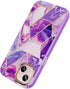 Asuwish iPhone 13 Case - 6.1" Hybrid Luxury Marble, Shockproof, Slim, Full Body with Screen Protector for Women & Girls.