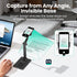 CamScanner 360 Phone(1 Pack) Adjustable Phone Stand, Rotatable Clip-On Holder,Desk Mount with Non-Slip Base
