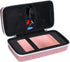 Khanka Hard Travel Case for Halo Bolt 58830/57720, Air 58830, ACDC Max 55500 mWh Power Kit, Case Only (Pink)