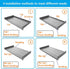 JINGCHENGMEI 1U 10"(254mm) 19-Inch Cabinet(1U10V) Disassembled Vented Cantilever Server Rack Mount Shelf Depth