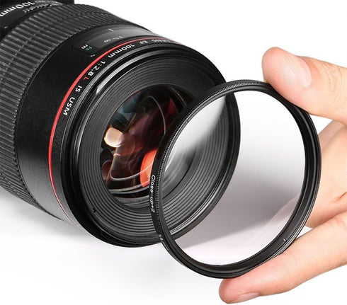 55mm Close-Up Filter Set (+1, 2, 4, +10 Diopters) Magnification Kit for Sony Alpha a7 Series Cameras with 28-70mm Lens