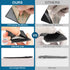 2Pack Leather Phone Wallet, Adhesive Stick On Credit Card Holder for Back of iPhone and Android Phone Case-Black