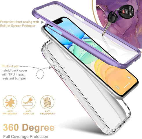 Esdot Compatible with iPhone 12 Pro Max Case - Built-in Screen Protector, Fashionable Designs for Women Girls,