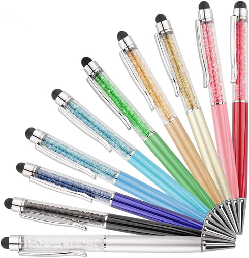 Bling Ballpoint Pens Crystal Diamond with Capacitive Touch Screen Stylus, Replacement Refills for iPhone iPad Kindle