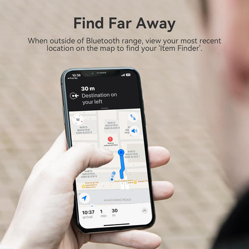 Key Finder Wallet Tracker, Bluetooth Item Finder for Bags, Luggage, Pets, Water-Resistant, Works with Apple Find My