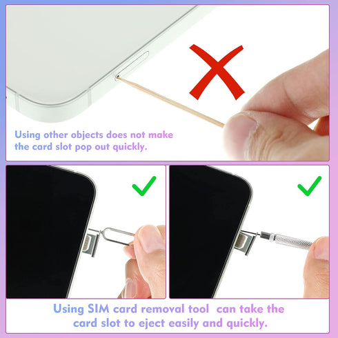 Frienda 30 Packaging 2 Pieces SIM Card Removal Tool SIM Card Tray Eject Pins Opening Removal Tool Cellphone Eject Pin