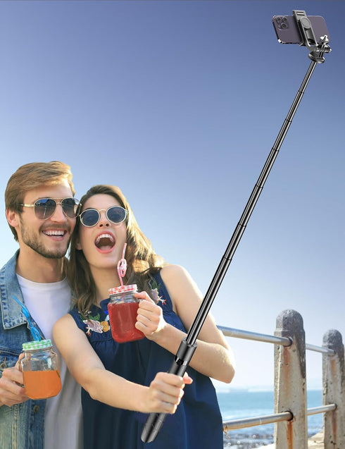 SelfieShow 71" 17/16/15/14/13/Android/Camera Aluminum Phone Tripod, Travel Tripods for iPhone with Remote, Extendable