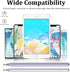 Stylus Pen for iPad, LUNTAK Stylus Pens for Apple/iPhone/Ipad pro/Mini/Air/Android/Microsoft/Surface All Capacitive Touch Screens Universal with 4 Replacement Tips (2 Pcs, Purple and Silver)