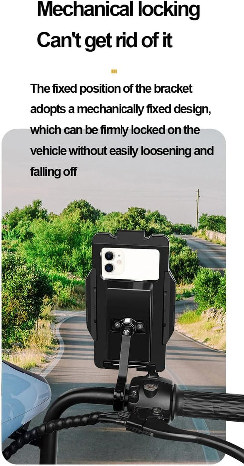 GUB Plus 16 Waterproof Phone Holder, Full Sealed Touch Screen Bike Mount Case for Cellphone GPS (Black)