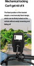 GUB Plus 16 Waterproof Phone Holder, Full Sealed Touch Screen Bike Mount Case for Cellphone GPS (Black)