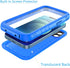 Cozycase iPhone 12 Mini Waterproof Case, Full Body Rugged Dustproof Shockproof with Built-in Screen Protector, Blue