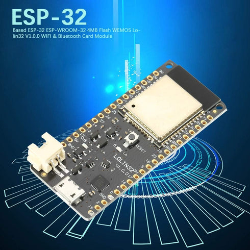 Walfront ESP-32 ESP-WROOM-32 Development Board, WiFi & Bluetooth Card Module, 4MB Flash WEMOS Lolin32 V1.0.0