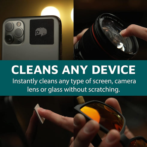 KUVRD Waterbear Universal Screen Cleaners - Tiny Cleaning Tools for Lenses & Screens - 4-Pack