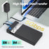 CLAVOOP 3.5 3.0 3.5/2.5 inch 20TB 12V 24W Hard Drive Enclosure, USB Internal/External Hard Drive Case Lay-Flat Dock