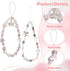 XLIUAX 2 Pack Beaded Camera Wrist Straps, Phone Charm Wristlet Lanyards for Purse Bag Car Key Keychain Accessories
