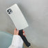 iPhone 15 Creative Cute Kitchen Knife Case, White Anti-Drop Protection, Fun Silicone Design