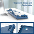 Wireless Keyboard and Mouse Combo, Retro Typewriter Keyboard and Mouse with Round Keypads for Windows Laptop PC