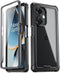OnePlus Nord N30 5G Poetic Guardian Case: 20FT Mil-Grade Drop Tested, Full Body Hybrid Shockproof Bumper, Black/Clear.
