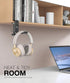 Foldable Headphone Stand Hanger Holder, Space-Saving Aluminum Soundbar Stand with Universal Fit for Gaming