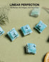 45gf 100 5-Pin PC/PA66 EPOMAKER Creamy Jade Gaming Keyboard Switches, PCS Linear Switch, Pre-Lubed Switch, with Case