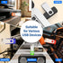 Wooolken 2GB 2 Pack, 2.0 Flash Drive USB Thumb Drives Jump Pen Drive Memory Stick with LED Light and Lanyards