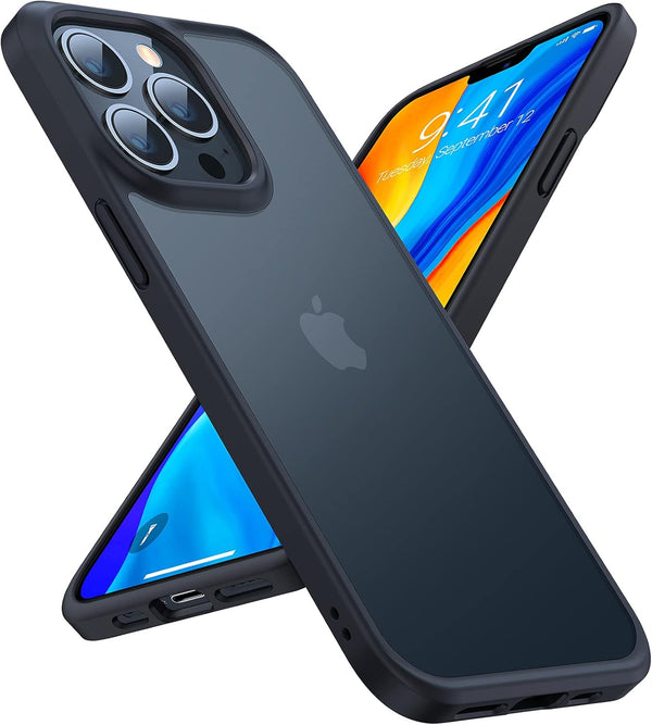TORRAS Tough Shockproof Case for iPhone 13 Pro - Military-Grade Drop Tested Ultra-Durable Matte Hard PC Back
