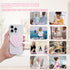 Nogeqi 2PCS Heart Suction Phone Grip Silicone Suction Phone Case Heart Suction Cup Phone Grip Double Sided Suction Cup