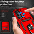 SunStory A14 5G A14 5G,Red Phone Case for Samsung Galaxy Case with HD Screen Protector & Slide Camera Cover & Rotated