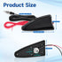SZSAUTO 12V Shark Fin Amplified FM AM Car Radio Antenna, Vehicle Roof Mount Replacement Antenna with Power Wire for Car