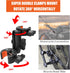 Motorcycle Bike Handlebar Mount for Insta360 with 118cm Selfie Stick, Double Clamp Mount for Cycling Videos