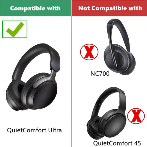 Ear Pads Ear Cushions Earpads Replacement Compatible with Bose QC Ultra QuietComfort Ultra Wireless Noise Cancelling Headphone
